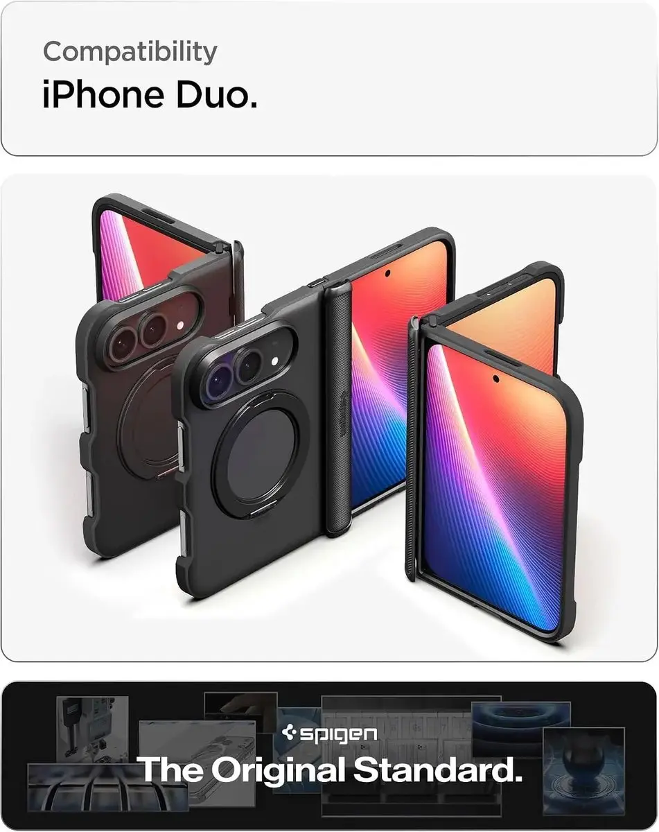 Spigen Slim Armor Pro Hoesje iPhone Duo - ACS11780 - Zwart - afbeelding 6 van 6