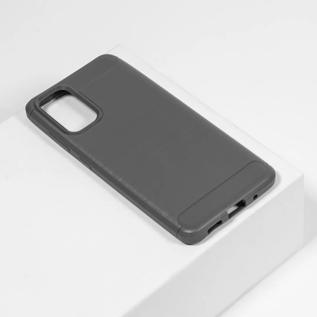 BMAX Carbon Hoesje Samsung Galaxy S20 Plus - Grijs
