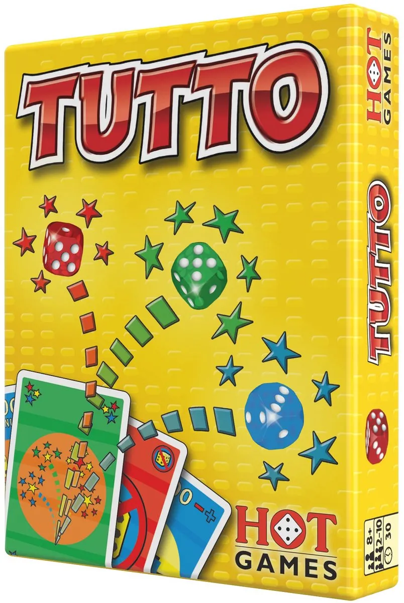 HOT Games Tutto - 56 Kaarten & 6 Dobbelstenen - 10 Spelers