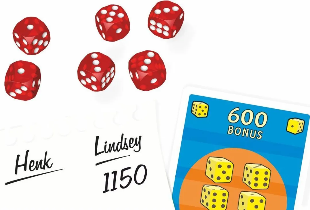 HOT Games Tutto - 56 Kaarten & 6 Dobbelstenen - 10 Spelers