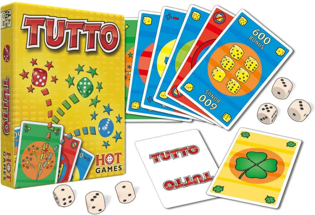 HOT Games Tutto - 56 Kaarten & 6 Dobbelstenen - 10 Spelers
