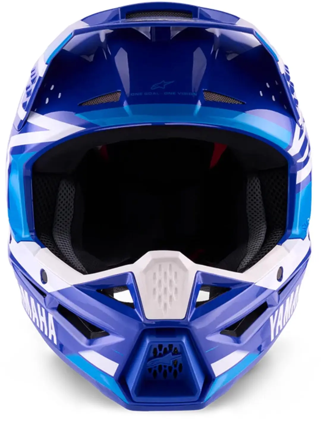Alpinestars Yamaha S-M3 Motorcross helm - Blauw/Wit - afbeelding 3 van 6
