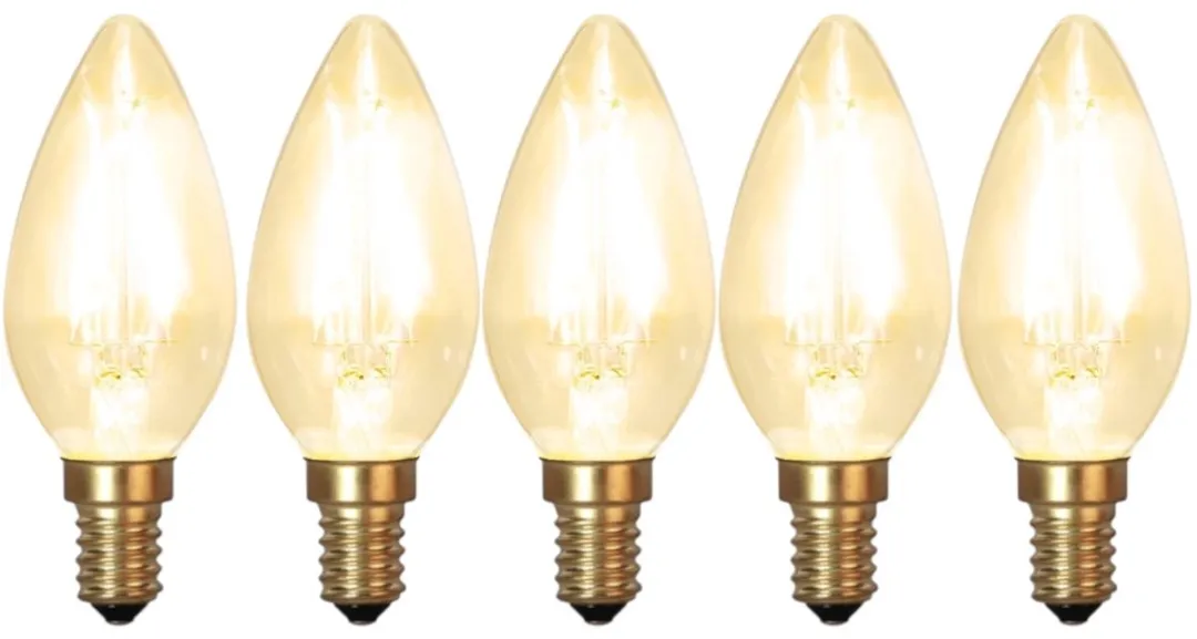 Star Trading Soft Glow Kaarslamp E14 1.5W - 5 Stuks