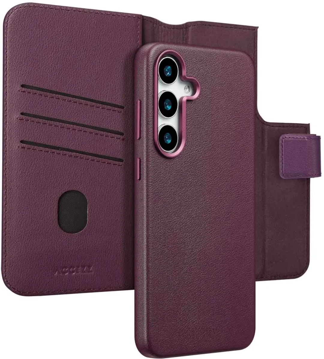 Accezz Hoesje Samsung Galaxy S25 Plus Leather Bookcase 2-in-1