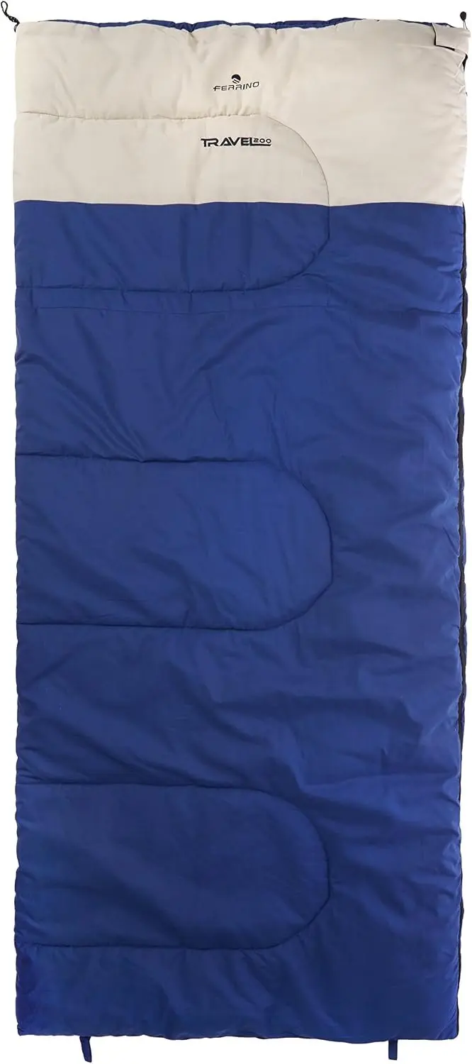 Ferrino Slaapzak Rechthoekig 200cm - Blauw - afbeelding 2 van 4