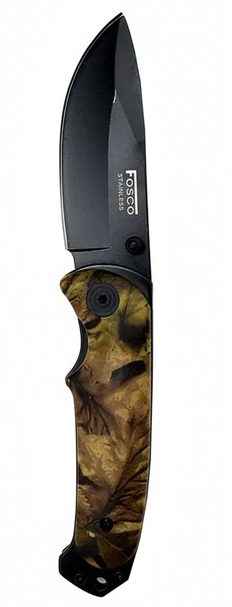 Fosco Zakmes camo zwart blad 1285C01
