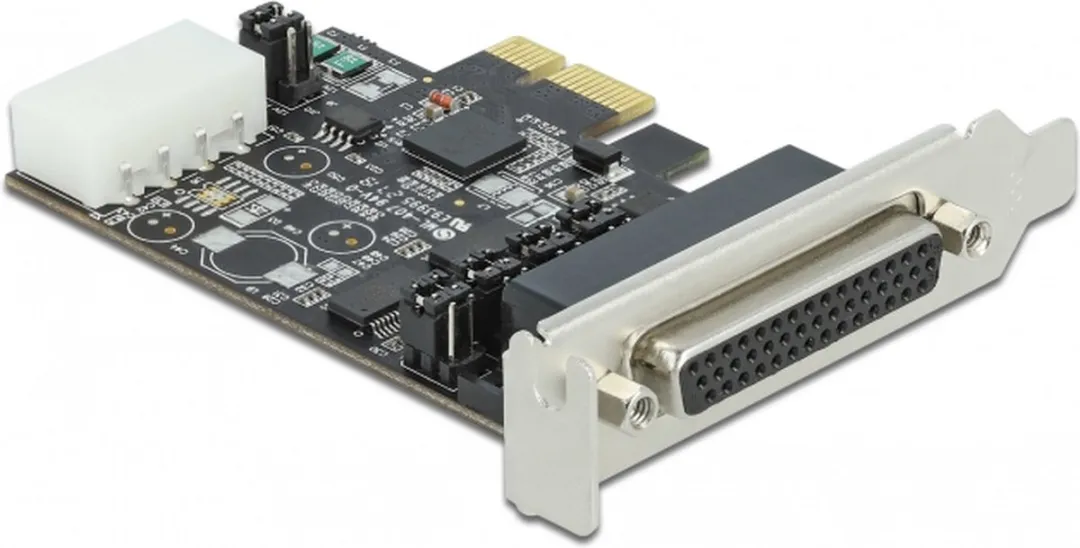 Delock PCI Express Kaart 2x RS-232 - 5V/12V - Zwart