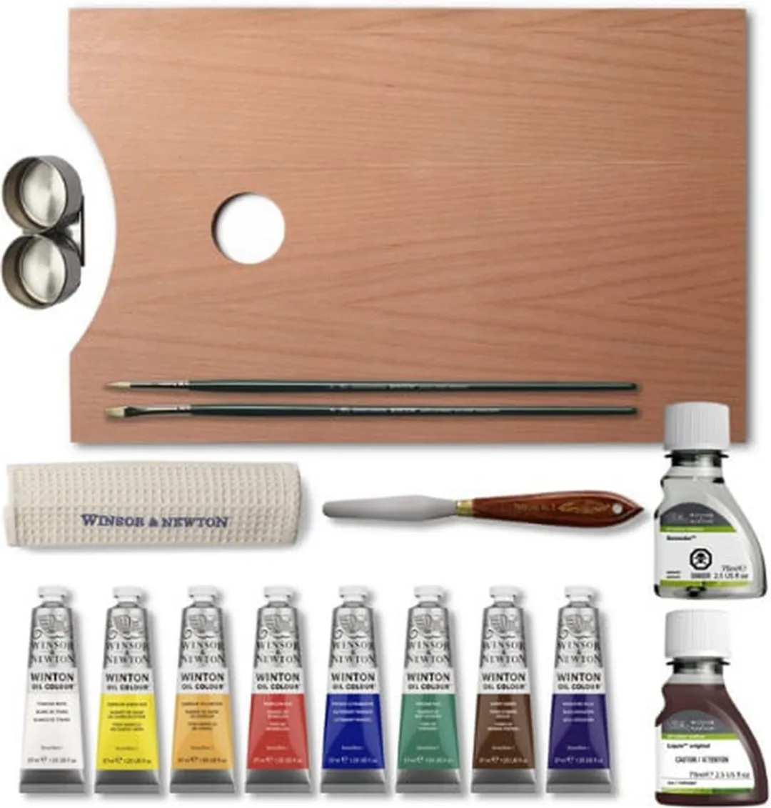 Winsor & Newton Winton Oil Woodbox - 8 Kleuren 37ml