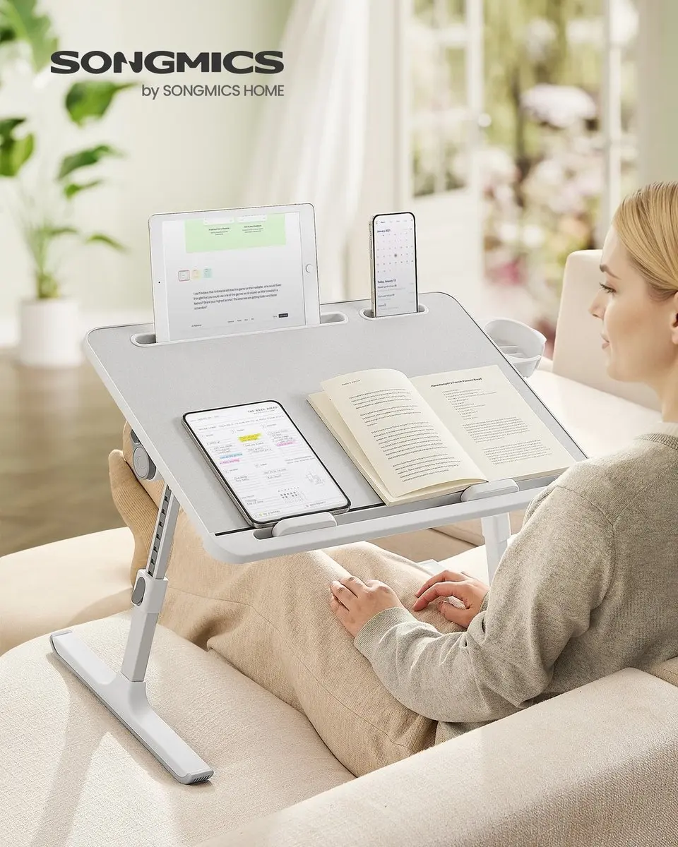 Songmics LLD113GZ01 Laptoptafel - Grijs - afbeelding 2 van 6