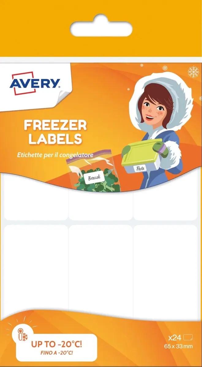 Avery CONG24-UK etiket Rechthoek Permanent Wit 24 stuk(s)