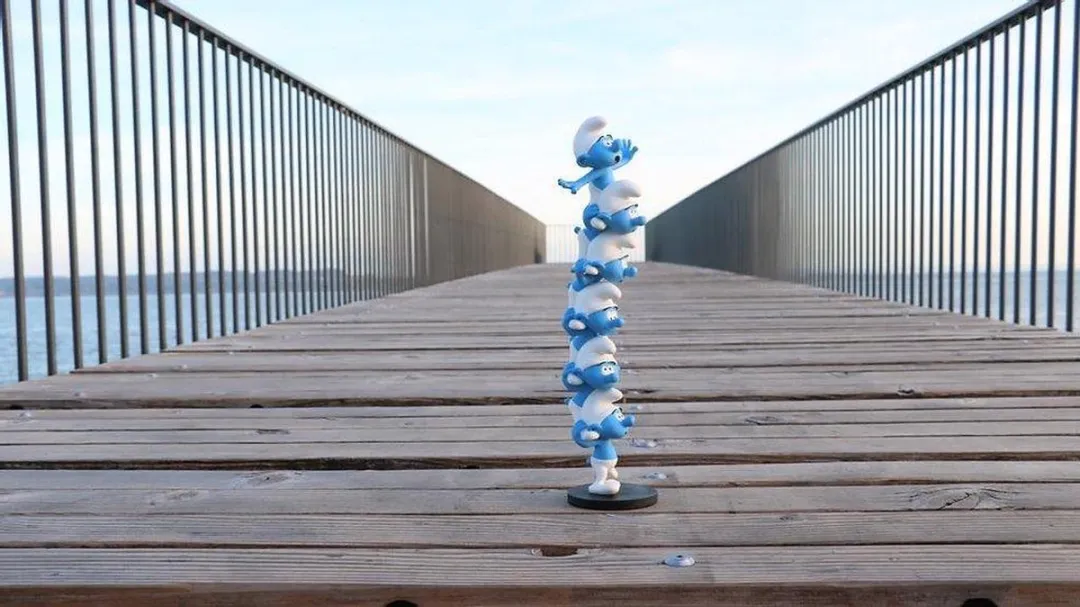 Plastoy Smurfen Toren Verzamelobject - 50cm - Blauw