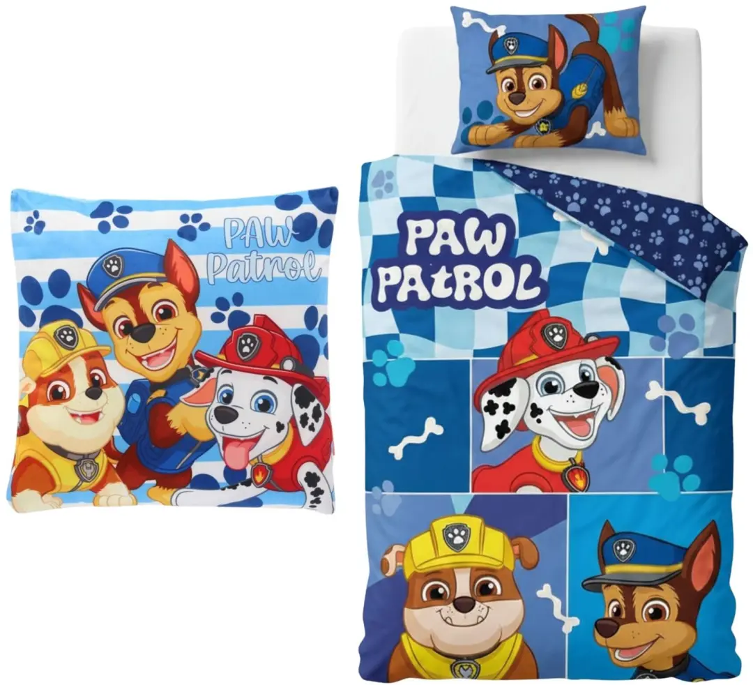 PAW Patrol Slaapkamerset Dekbedovertrek en Kussen