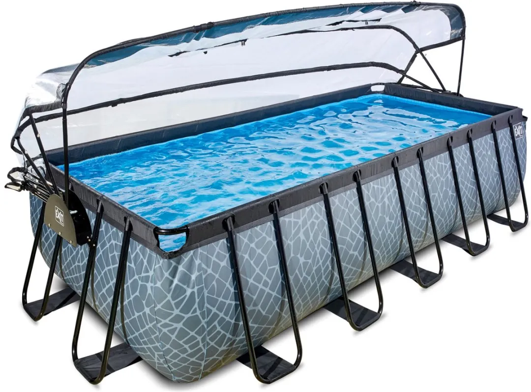 EXIT Stone Zwembad 540x250x122cm - 13.465L Grijs