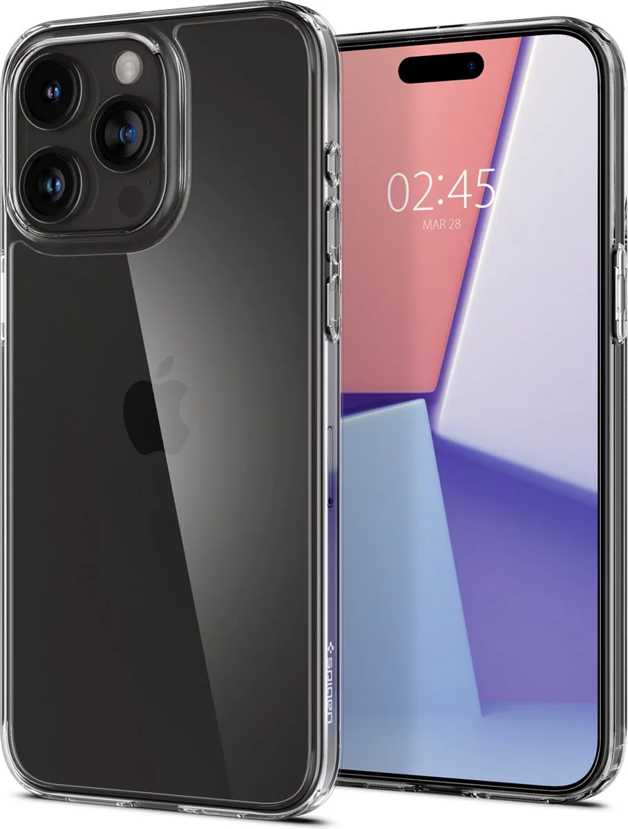 Spigen Air Skin Hybrid ACS06554 Hoesje - iPhone 15 Pro Max - Transparant