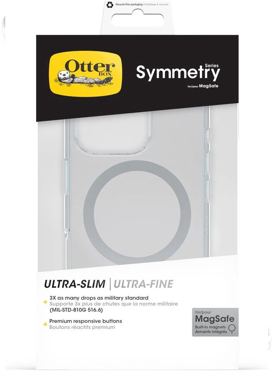 OtterBox Symmetry MagSafe iPhone 16 Pro Hoesje - Transparant - MPN 12179 - afbeelding 6 van 6