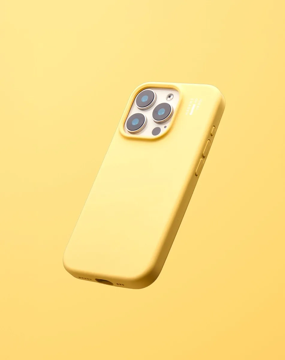 iDeal of Sweden iPhone 16 Silicone Hoes - Soft Lemon - MagSafe