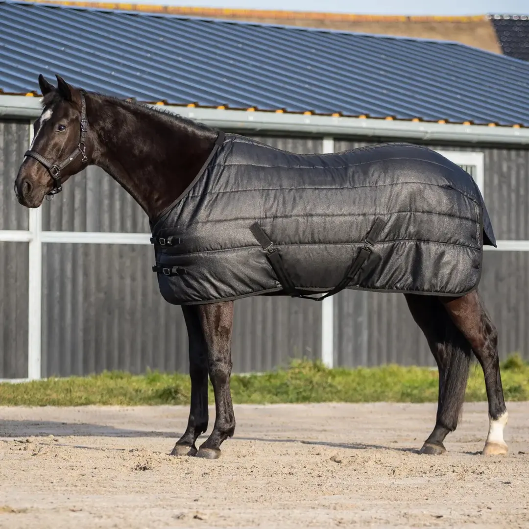 QHP Glitter Paardendeken 150GR Zwart