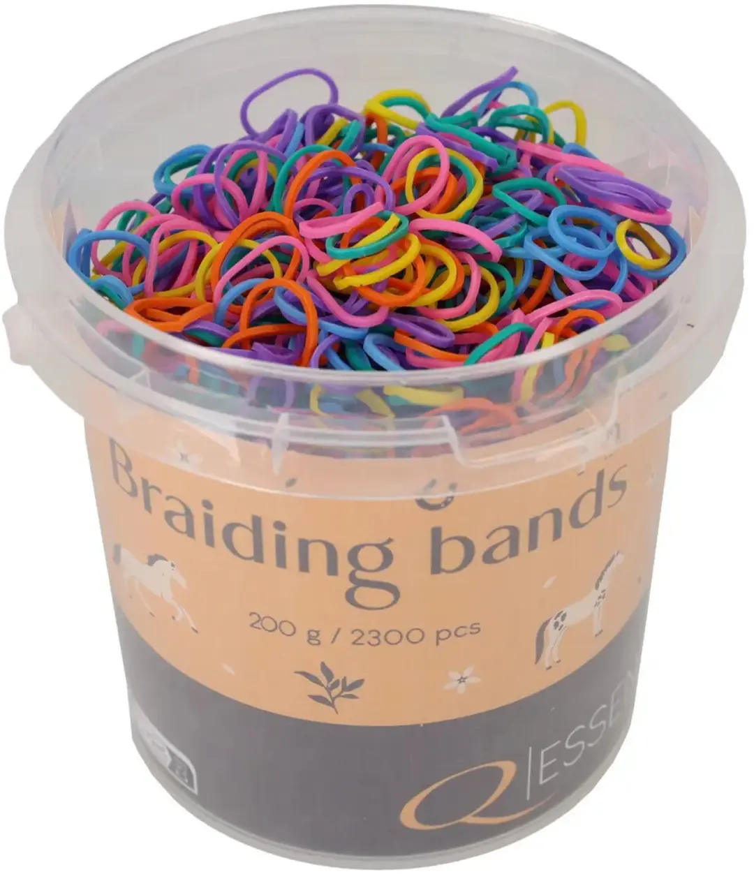 QHP Vlechtbanden 200g - Zwart - afbeelding 4 van 4
