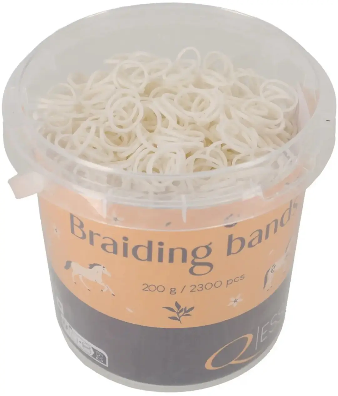 QHP Vlechtbanden 200g - Zwart - afbeelding 2 van 4