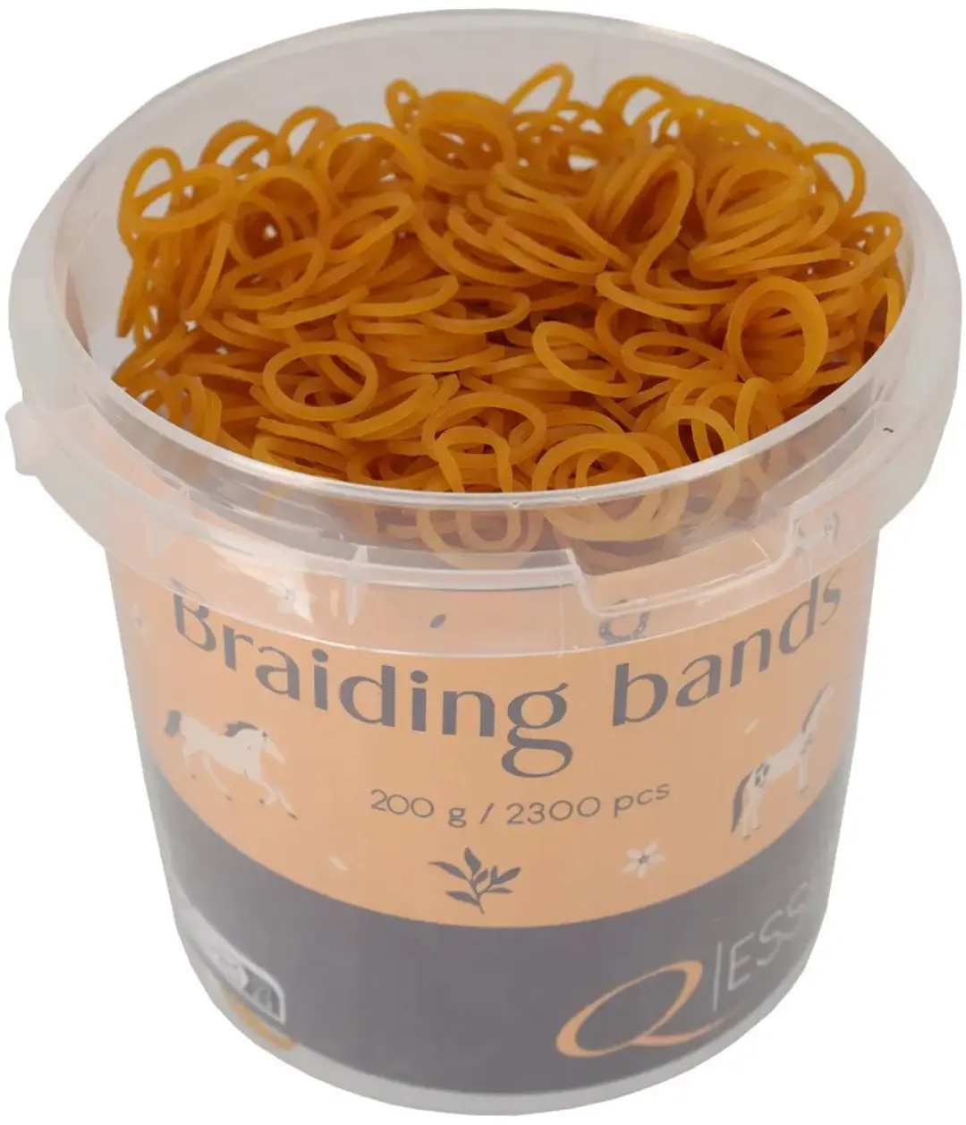 QHP Vlechtbanden 200g - Zwart - afbeelding 3 van 4