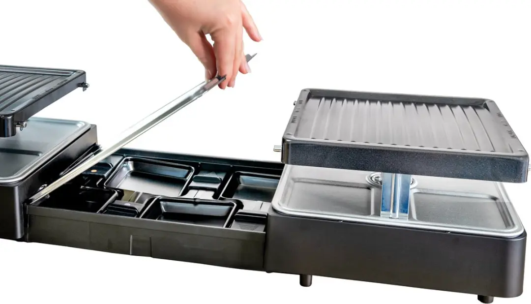 Unold 48755 Raclette 8 Personen 1300W - Zwart - afbeelding 2 van 6