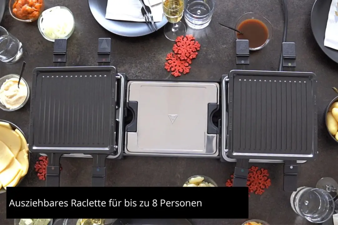 Unold 48755 Raclette 8 Personen 1300W - Zwart - afbeelding 4 van 6