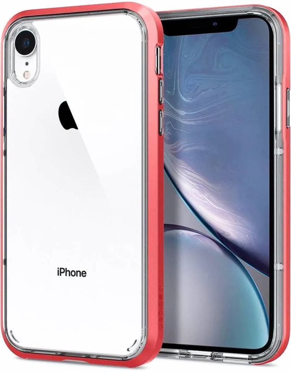 Spigen Neo Hybrid Crystal iPhone XR Case - Oranje/Transparant