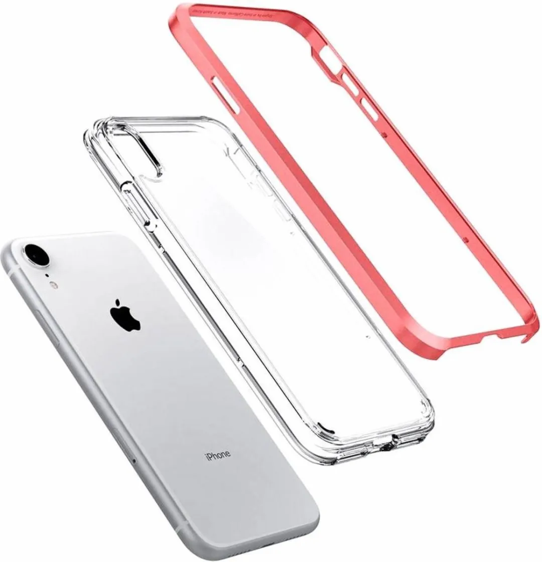 Spigen Neo Hybrid Crystal iPhone XR Case - Oranje/Transparant