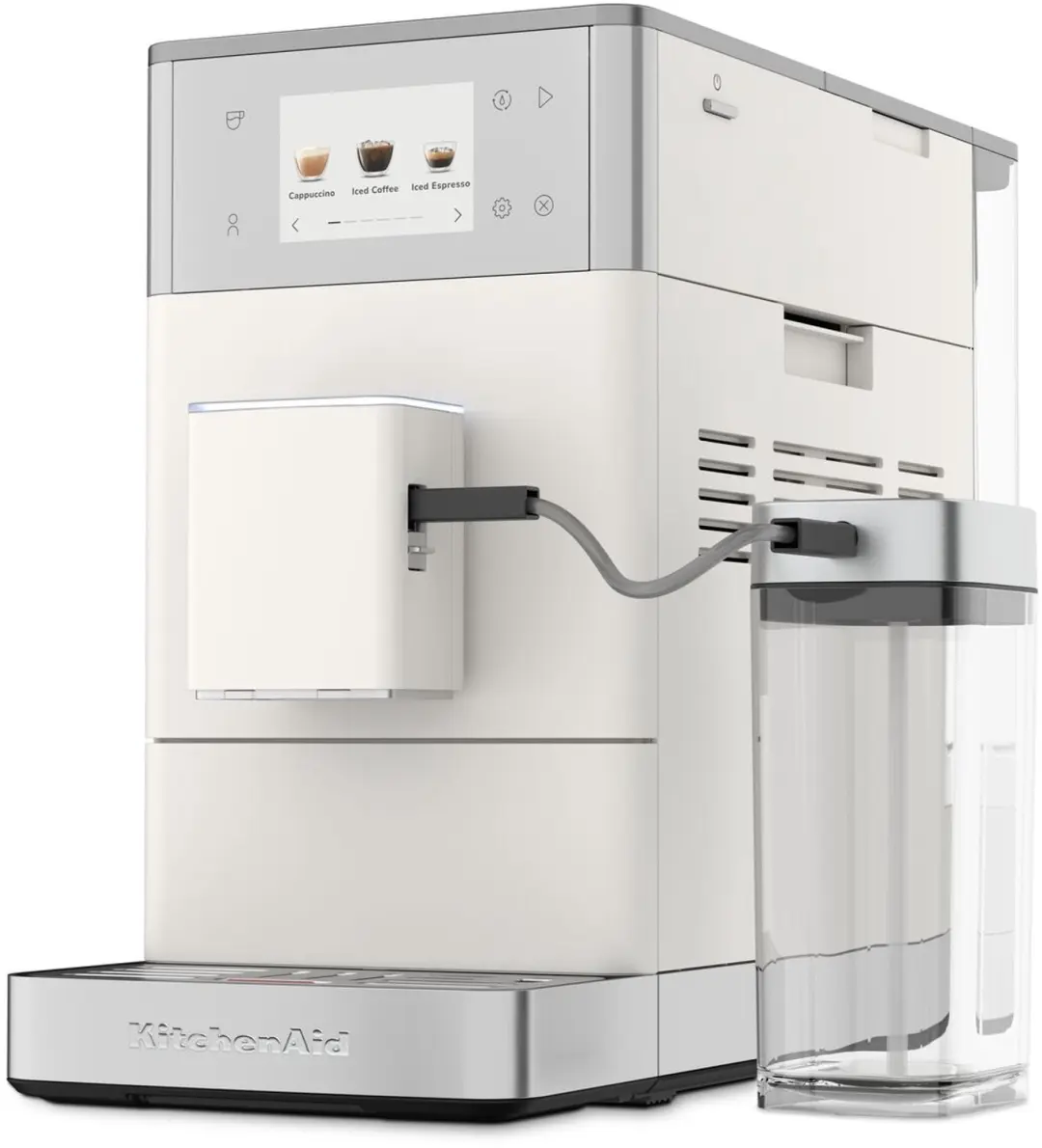 KitchenAid KF4 5KES8454EPL Espressomachine - Zilver/Wit - afbeelding 2 van 6