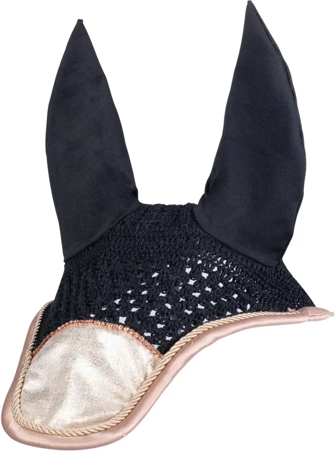 Korte hoed voor paarden HKM Rosegold Glitter