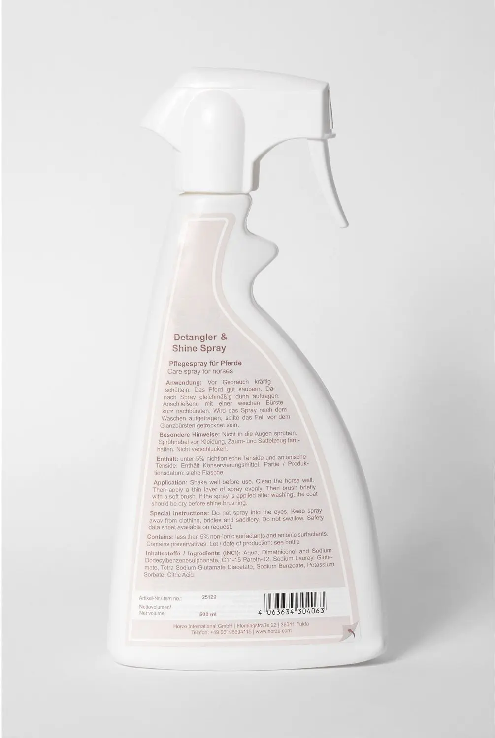 Horze Ontklitspray voor paarden - 250ml - afbeelding 2 van 2