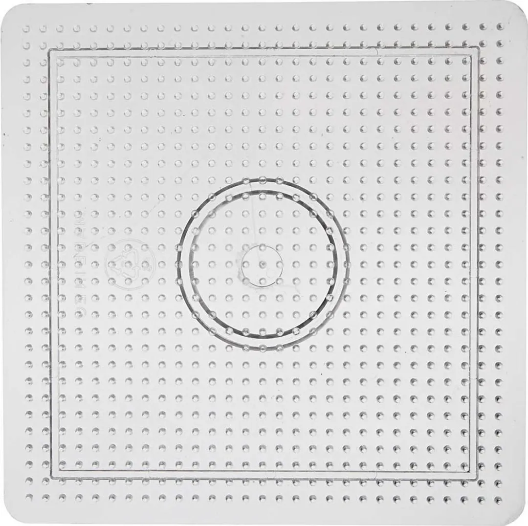 Creativ Company Grondplaat Strijkkralen 14,5x14,5cm - Transparant