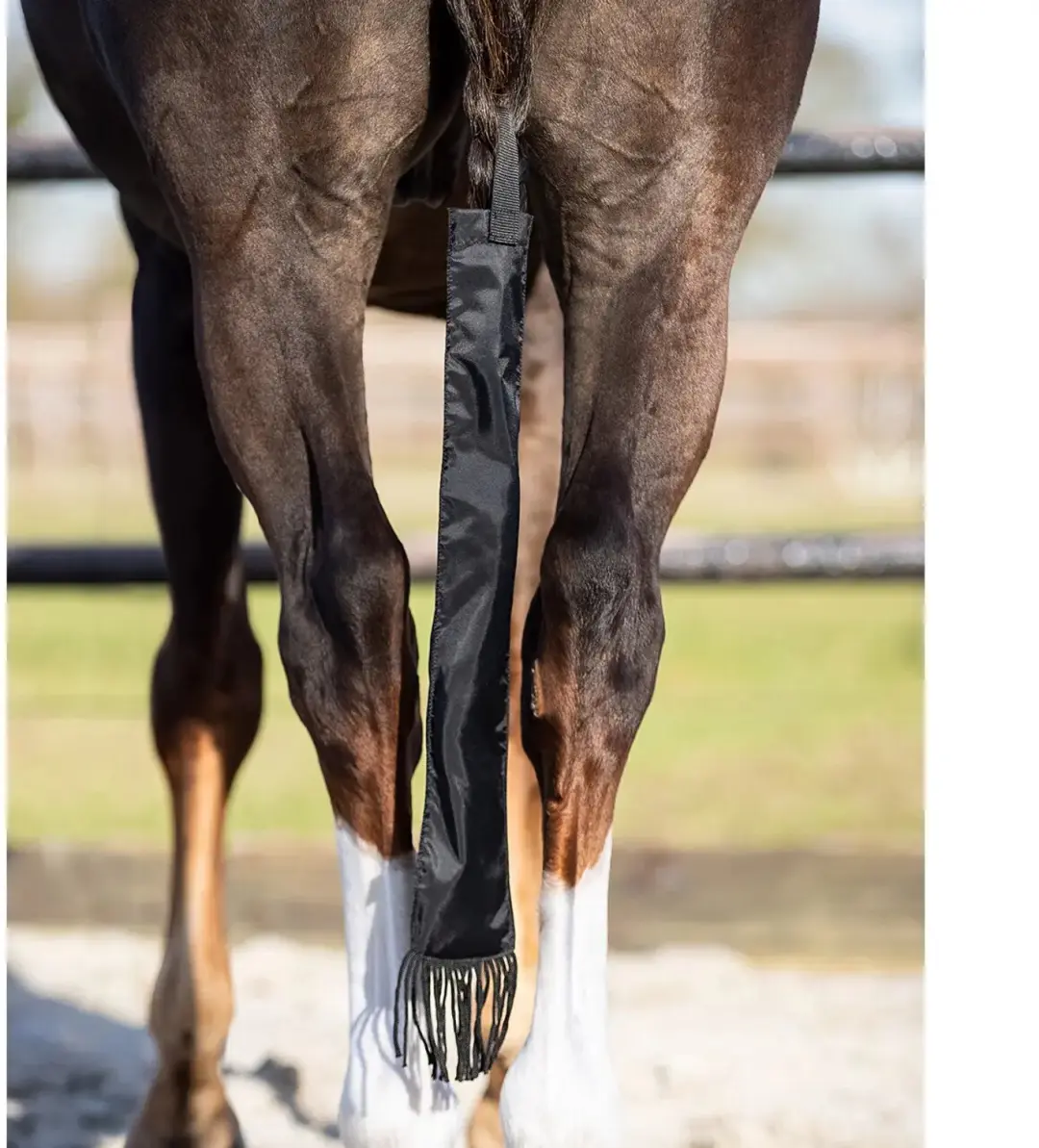 QHP Staartbeschermer voor paarden - Zwart - afbeelding 2 van 2