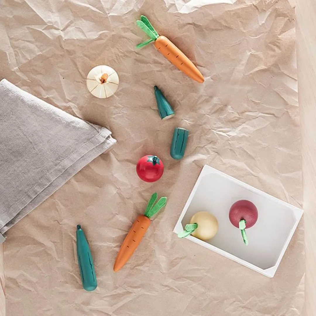 Kids Concept Groentenkistje Mix - 9 Stuks