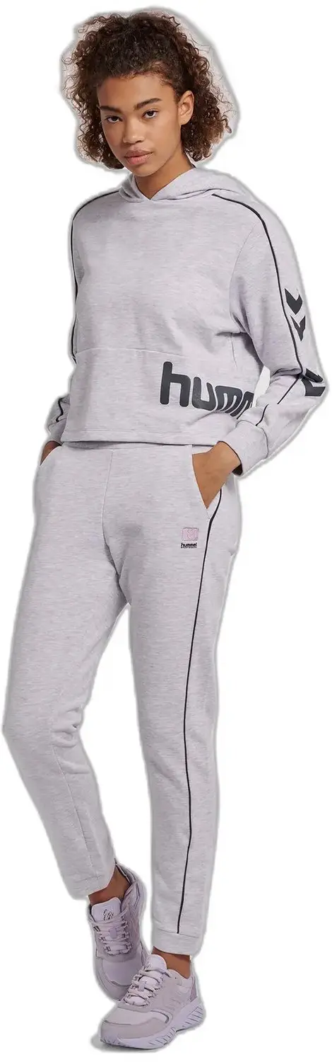 hummel LGC Yoko Dameshoodie met korte mouwen - Grijs - XS - afbeelding 2 van 2