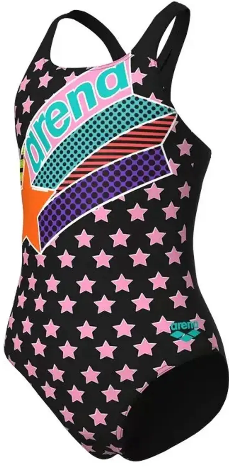 Arena Pro Back 1-delig meisjes zwempak - Neon Blue - afbeelding 3 van 6
