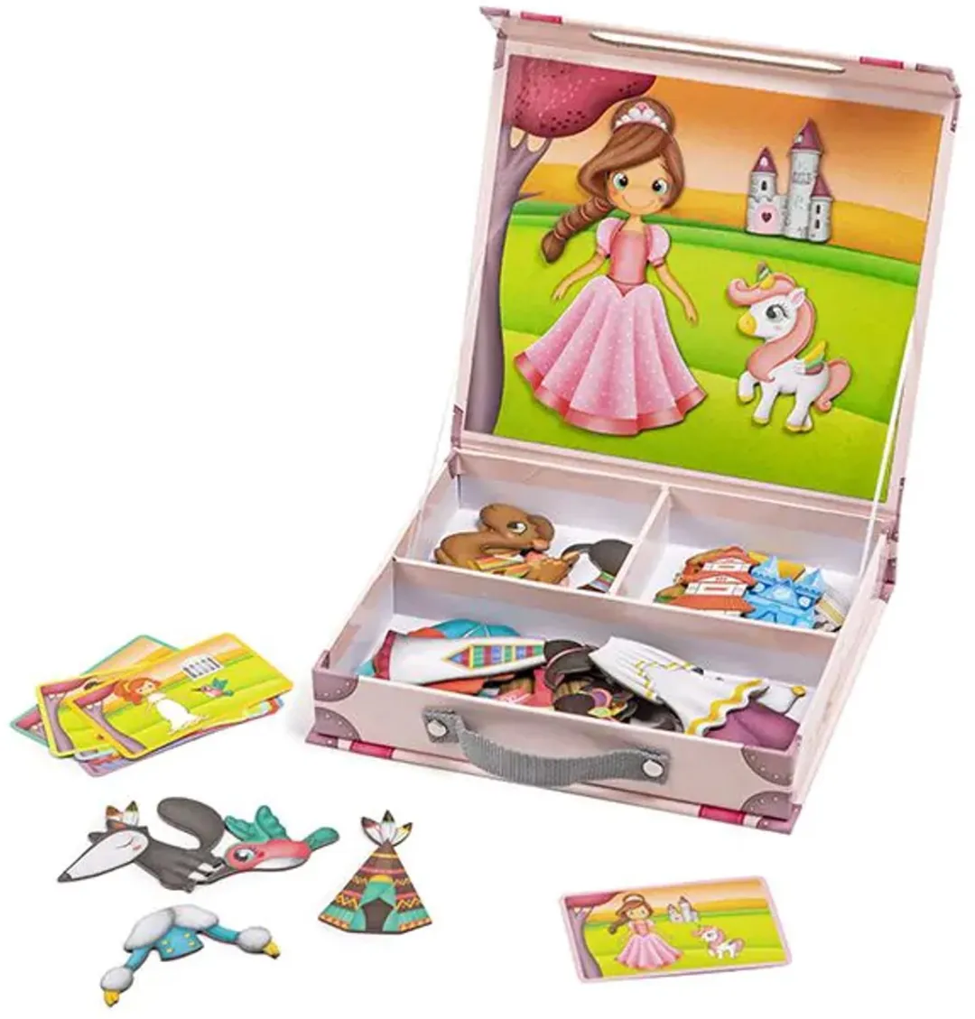 Eurekakids Magnetische Figuren Prinsessenwereld 48-delig - Multicolor