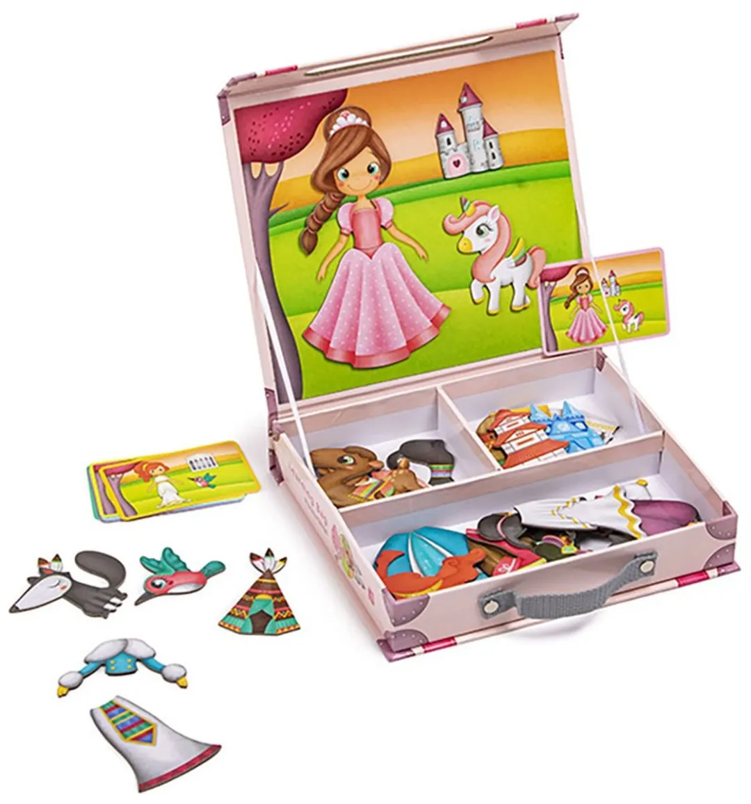 Eurekakids Magnetische Figuren Prinsessenwereld 48-delig - Multicolor