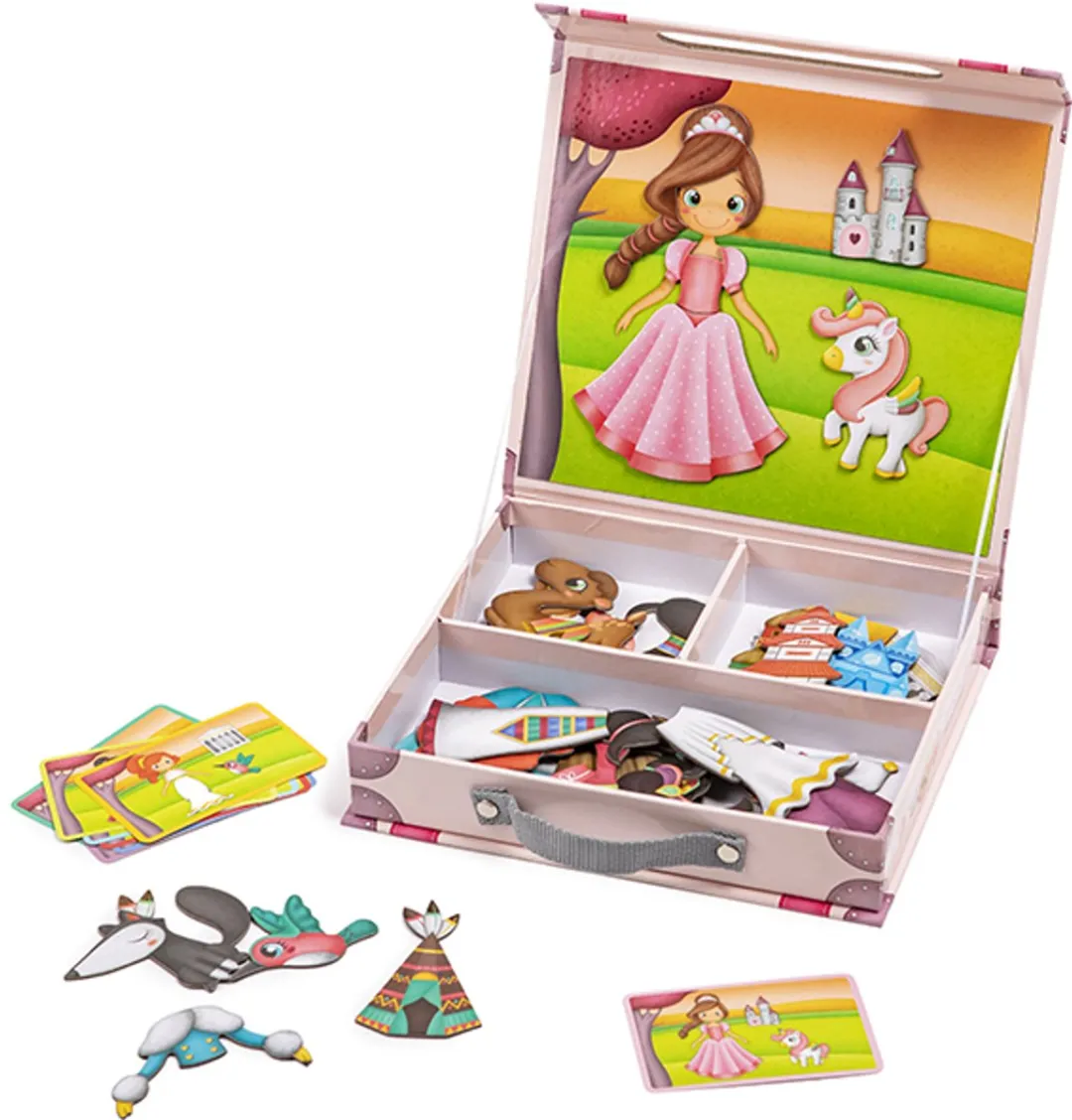 Eurekakids Magnetische Figuren Prinsessenwereld 48-delig - Multicolor