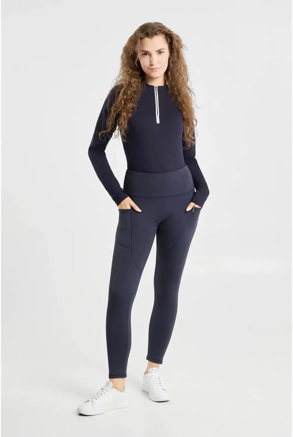 Horze Greta Thermische Rijlegging Dames - Seaborne Navy - afbeelding 6 van 6