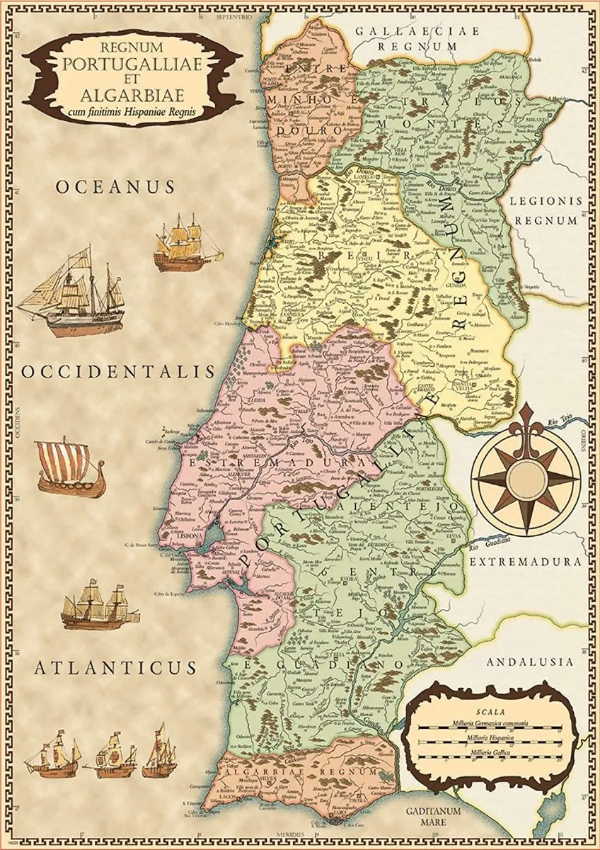 Educa Historische Kaart Portugal Legpuzzel 500 Stukjes
