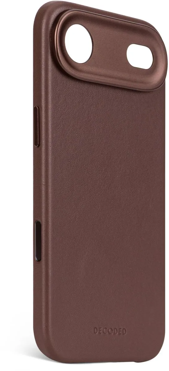 Decoded Hoesje iPhone 17 Air - Premium ECCO Leer - Chocoladebruin - MagSafe