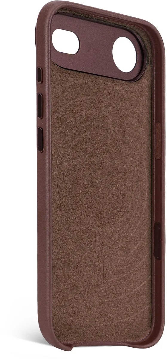 Decoded Hoesje iPhone 17 Air - Premium ECCO Leer - Chocoladebruin - MagSafe