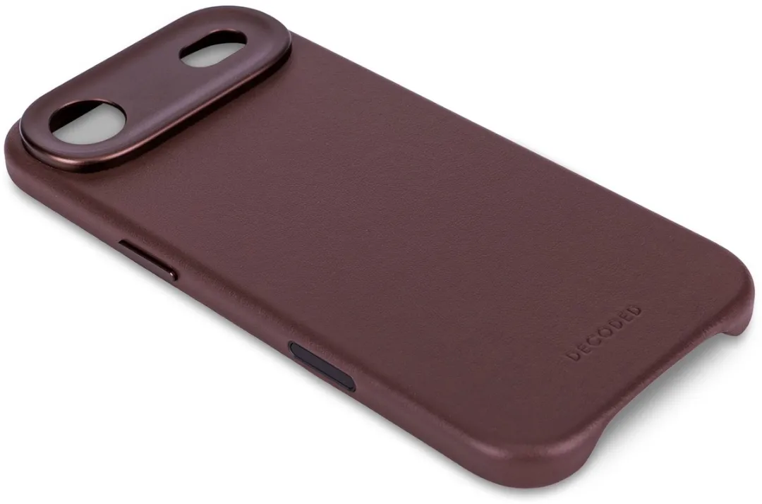 Decoded Hoesje iPhone 17 Air - Premium ECCO Leer - Chocoladebruin - MagSafe