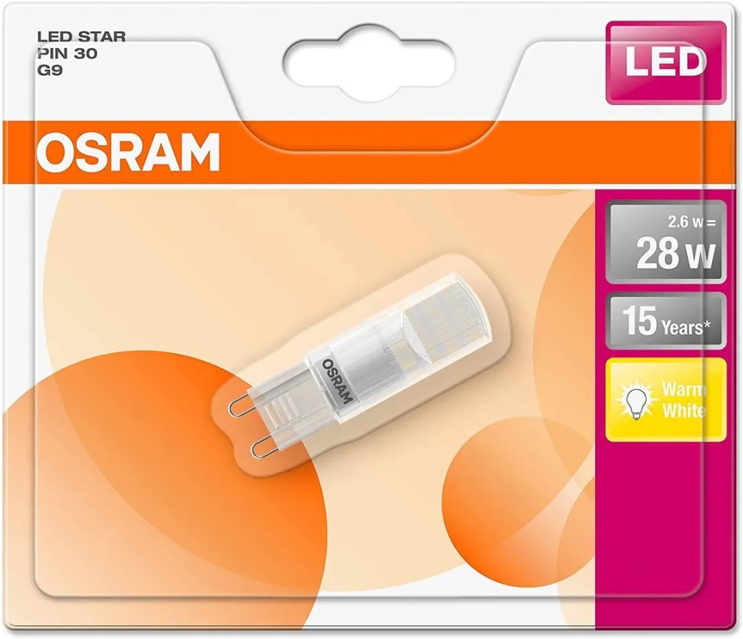 Osram LED-lamp G9 2.6W Warmwit 2700K