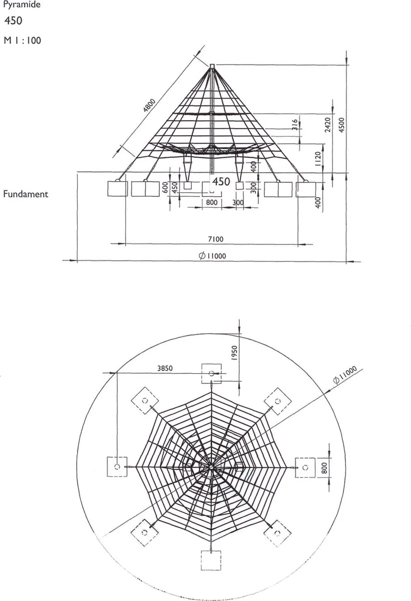 Intergard Klimpiramide 450cm