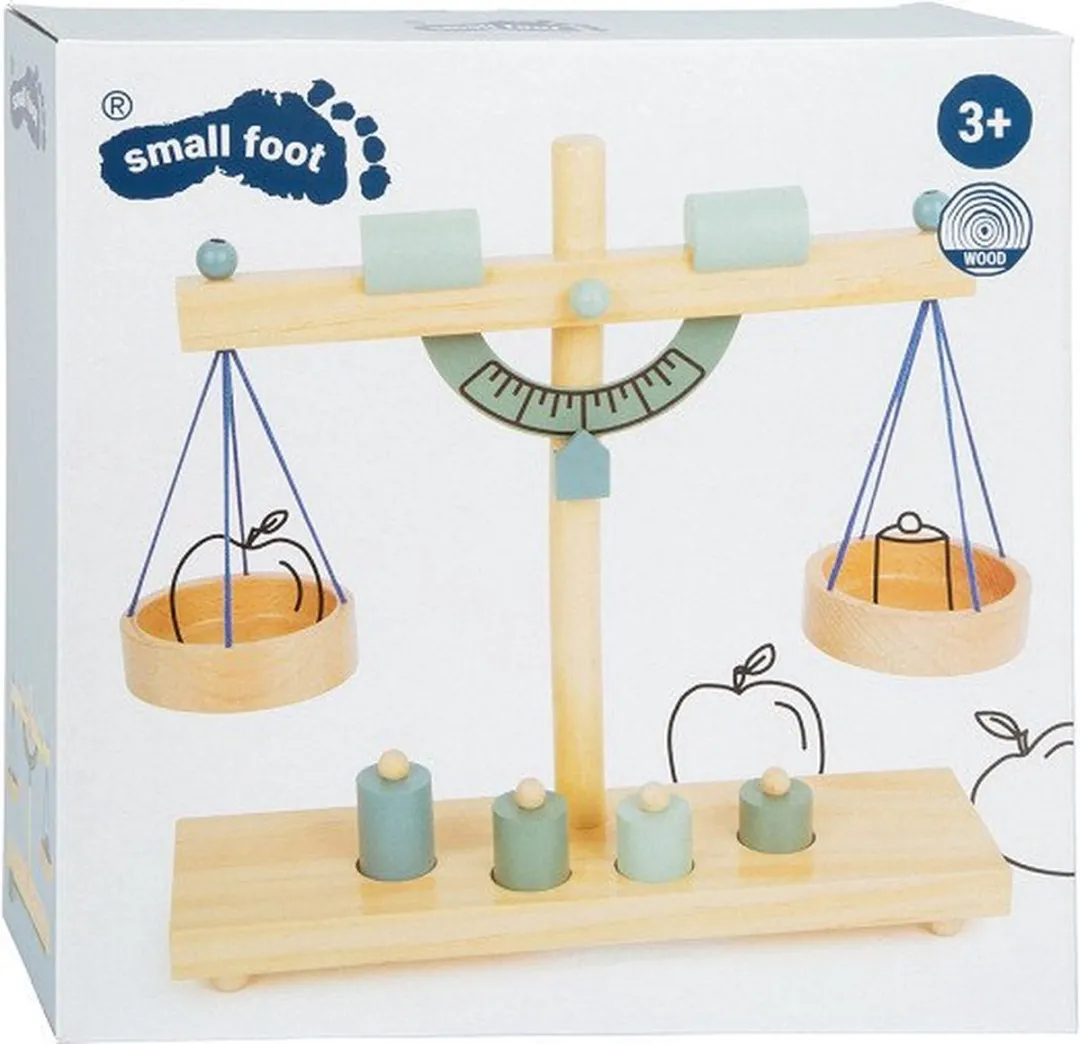 Small Foot Houten Weegschaal met Gewichten - 5-delig Multicolor