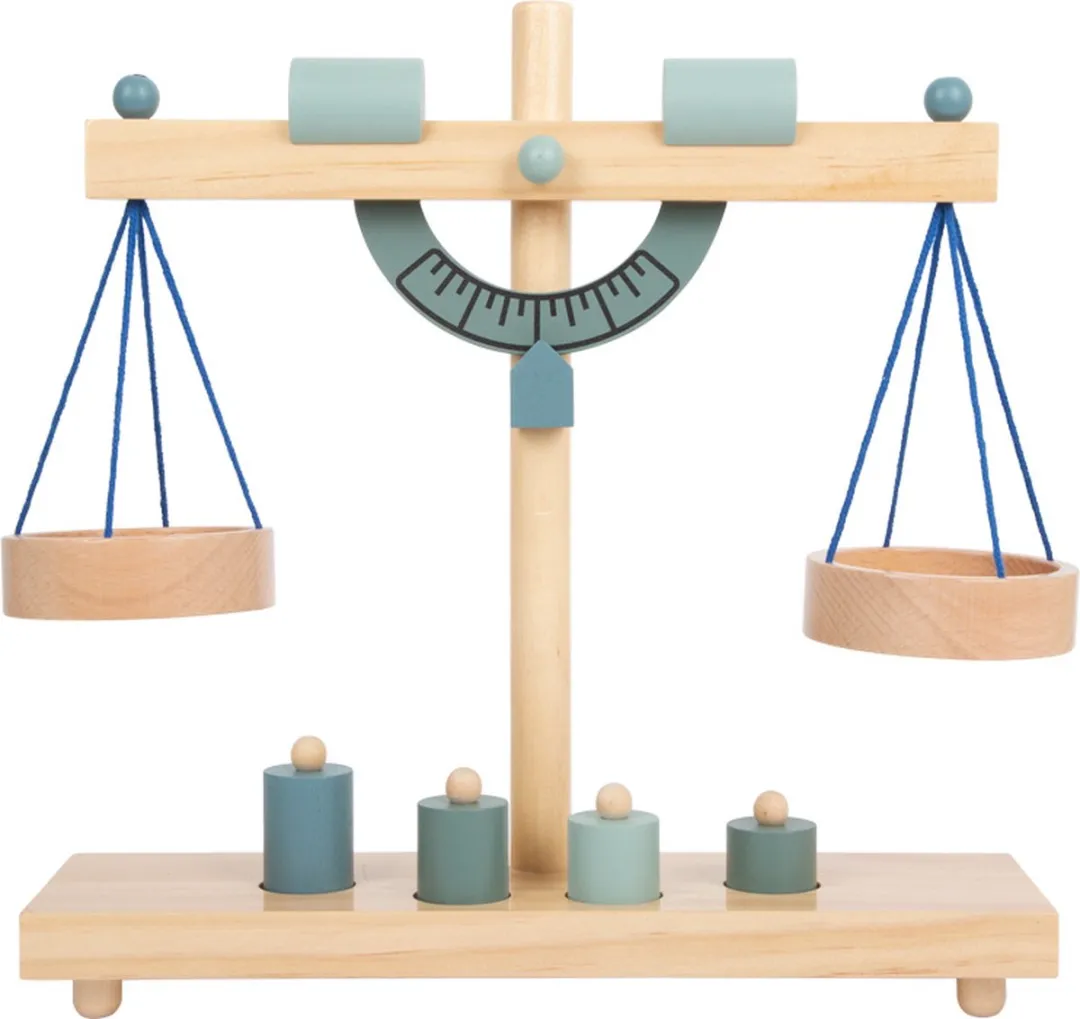 Small Foot Houten Weegschaal met Gewichten - 5-delig Multicolor