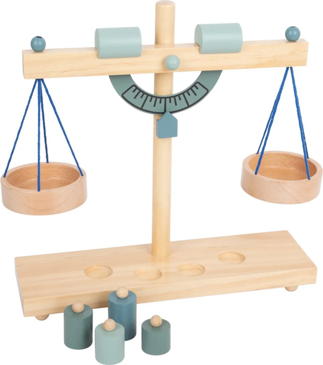 Small Foot Houten Weegschaal met Gewichten - 5-delig Multicolor