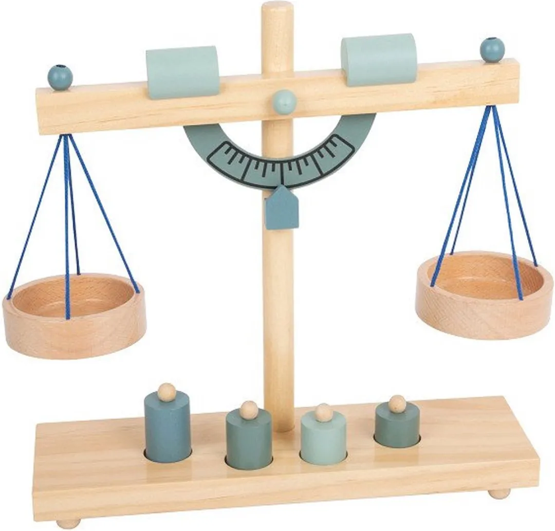 Small Foot Houten Weegschaal met Gewichten - 5-delig Multicolor
